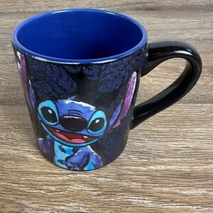 Disney Stitch Coffee Tea Mug 14 Oz Hot Chocolate Glittery Design Gift Valentine